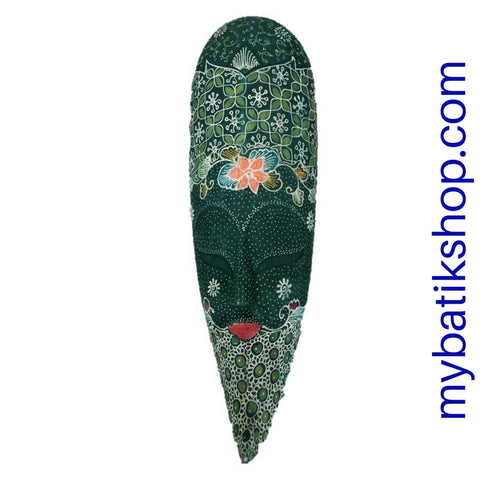 Wooden Batik Mask Wall Decoration